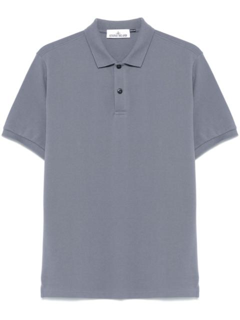 Compass-motif polo shirt