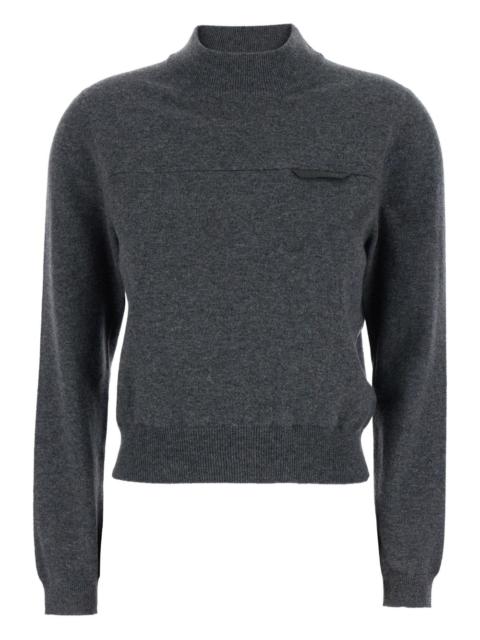 mock-neck sweater