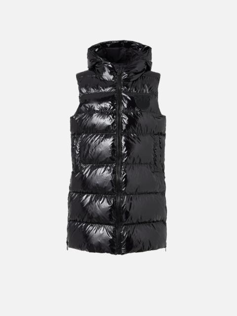 PADDED PUFFER GILET WITH HOOD