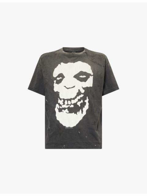 Saint Graphic-Print Cotton T-Shirt
