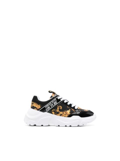 baroque lace-up sneakers