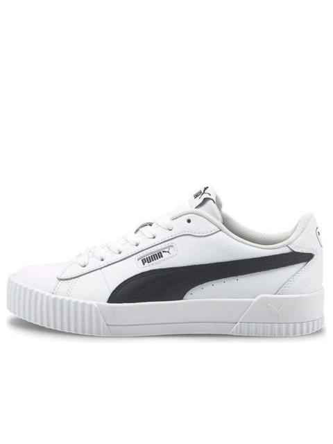(WMNS) PUMA Carina Crew 'White Black' 374903-05