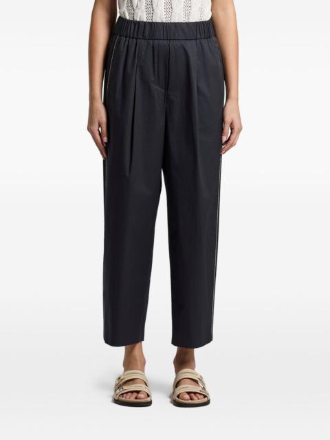 elasticated-waist trousers