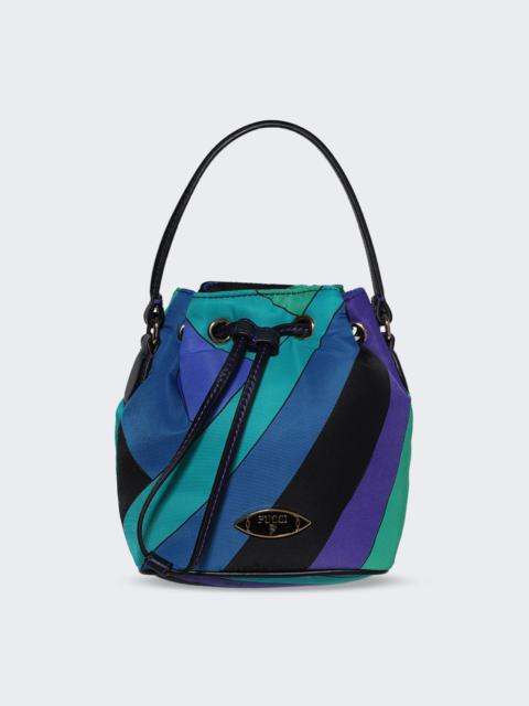 Yummy Bucket Bag Blue And Emerald