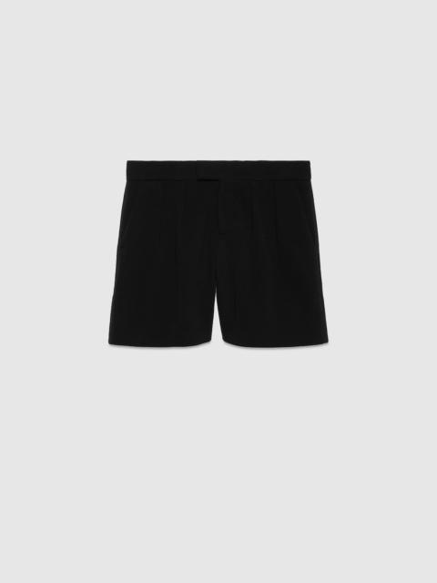 Wool jersey short