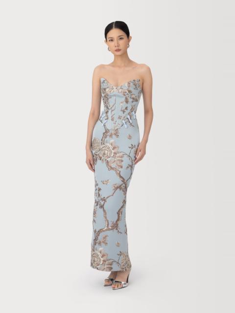 NOVELLA BROCADE MAXI DRESS