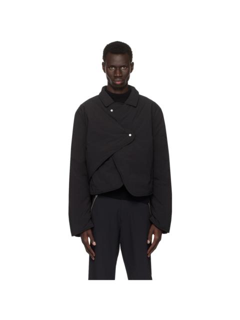 Black Concordance Puffed Shirt Jacket