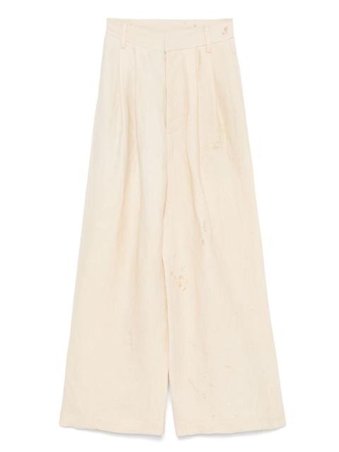 pleat-detailed trousers