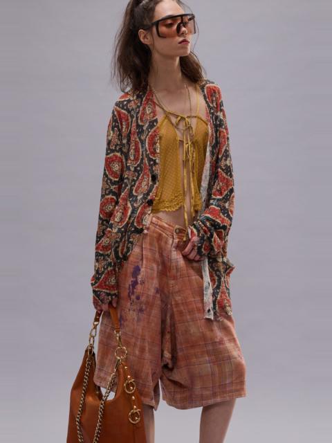 PRINTED BOYFRIEND CARDIGAN