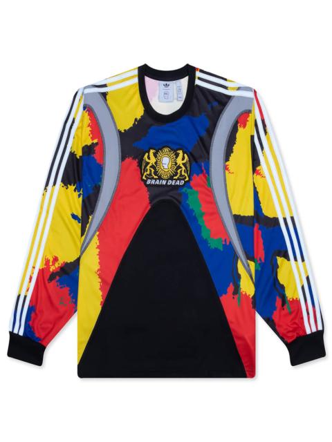 ADIDAS X BRAIN DEAD L/S JERSEY - BLACK/EQT YELLOW