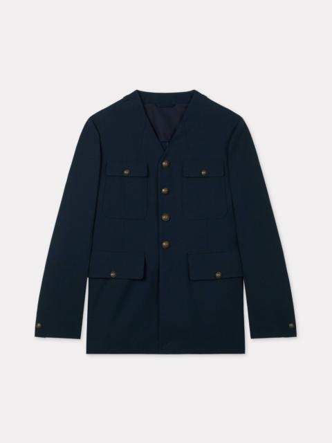 Collarless military jacket