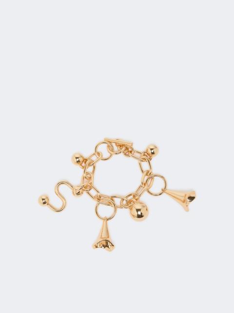 Chain bracelet with charm - GOLD