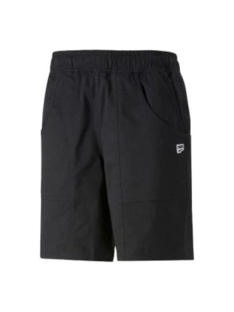PUMA Logo Downtown Shorts 'Black' 537728-01