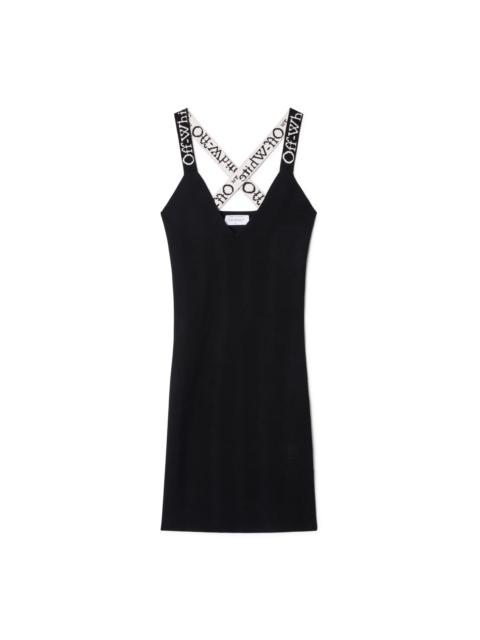 Black Logoband Tank Dress