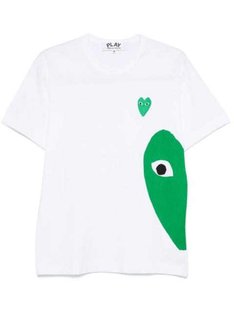 heart-patch T-shirt
