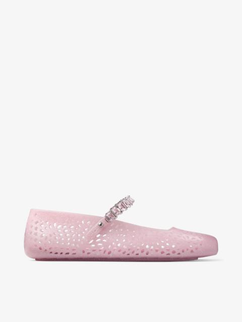 The Jelly
Cotton Candy Jelly Ballerina Flats with Crystal Embellishment