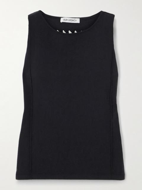 Cutout Cotton-jersey Tank
