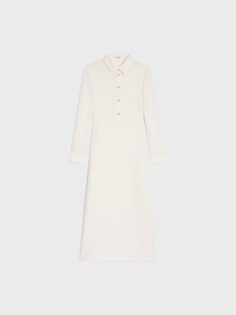 midi polo dress IN crochet cotton