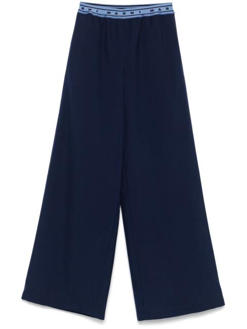Logo-band Wool Trousers