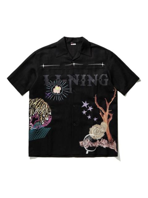 Li-Ning Graphic Shirt 'Black' ASHU047-2
