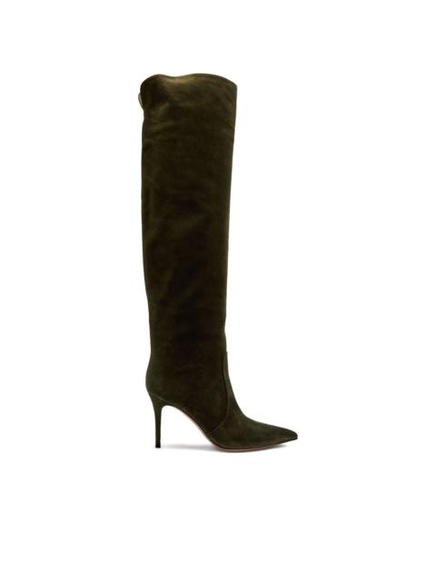 90mm Hansen suede over-the-knee boots