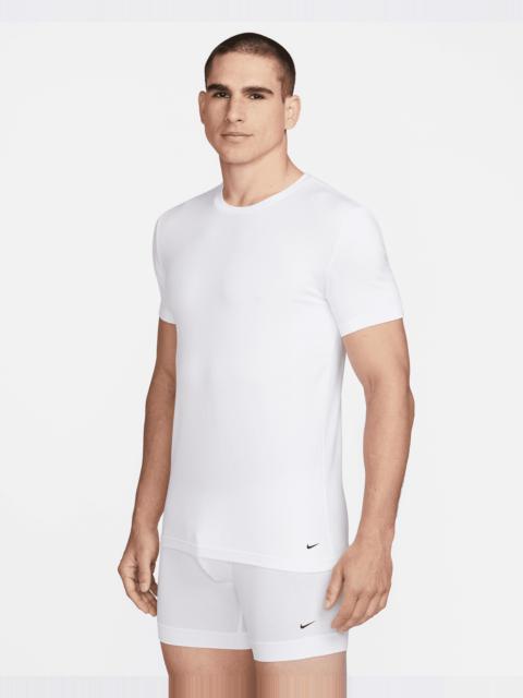 Nike Dri-FIT Essential Cotton Stretch Men's Slim Fit Crew Neck Undershirt (2-Pack)