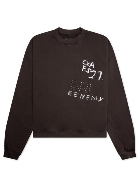 INRI CVA CREWNECK - MONK BROWN