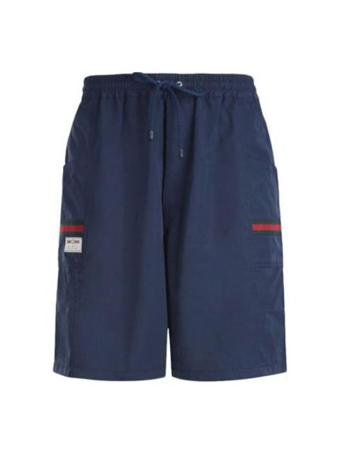 Gucci Solid Color Casual Shorts Dark Blue 604172-XDA17-4206