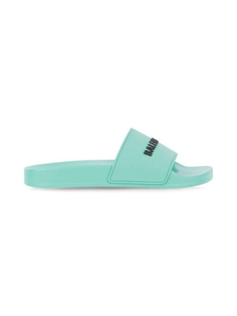 Men's Pool Slide Sandal in Green