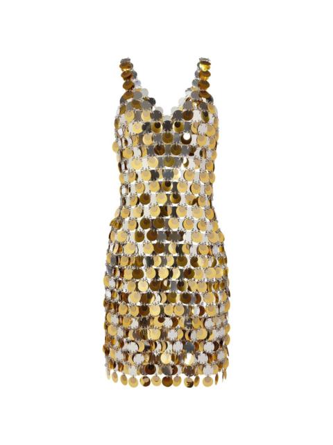 paillette-chainmail sparkle minidress