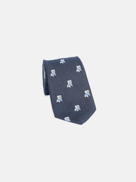 MADE-IN-ENGLAND YALE BULLDOG CLUB TIE
