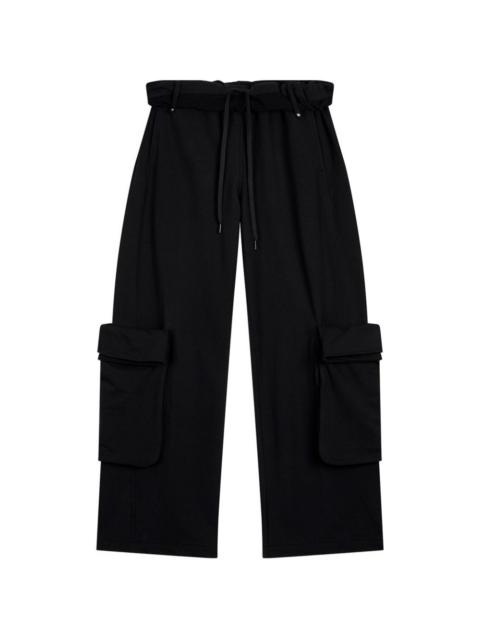rolled waist cargo trousers