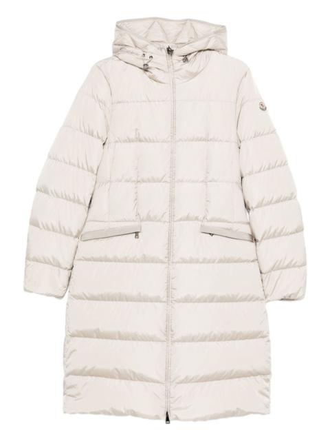 hooded quilted coat