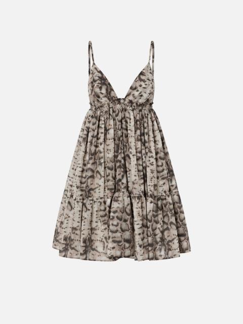 MINI DRESS WITH SNAKE PRINT
