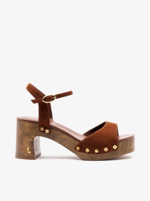 Willow Sandal Burnt Umber Suede
