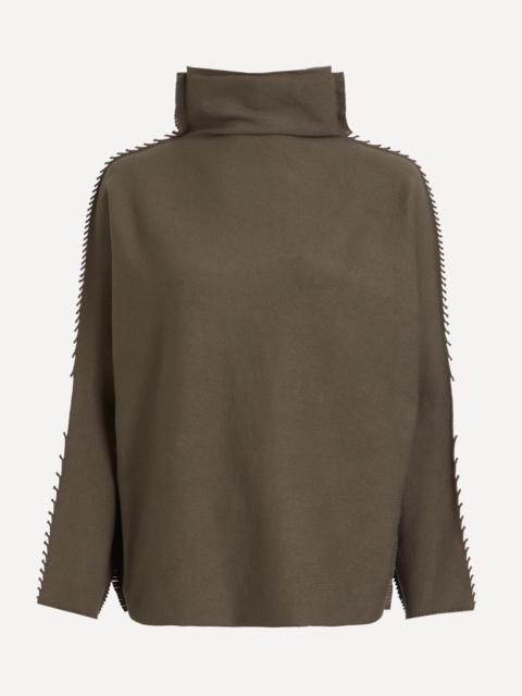 CAMPAGNE Funnel-Neck Top