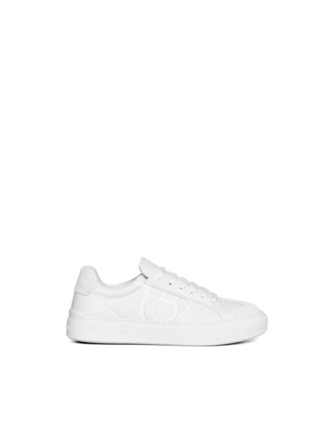 Gancini leather sneakers