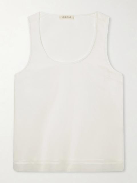 Elaine Silk-organza Tank Top
