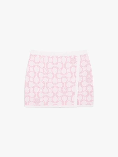 Optic Drop Wrap Mini Skirt | Casablanca Paris