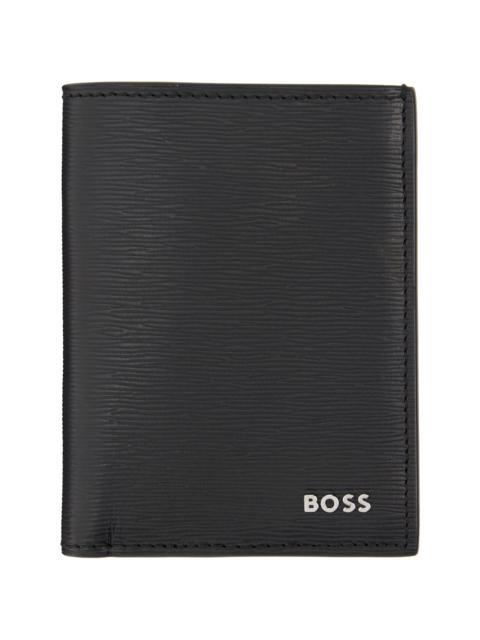 Black Vertical Bifold Card Holder