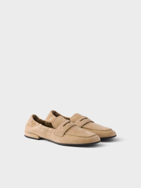 Shuffle nubuck leather loafers