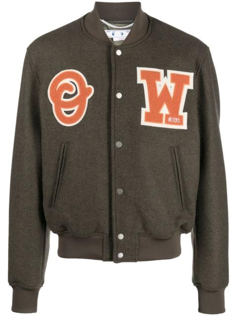 logo-patch varsity jacket