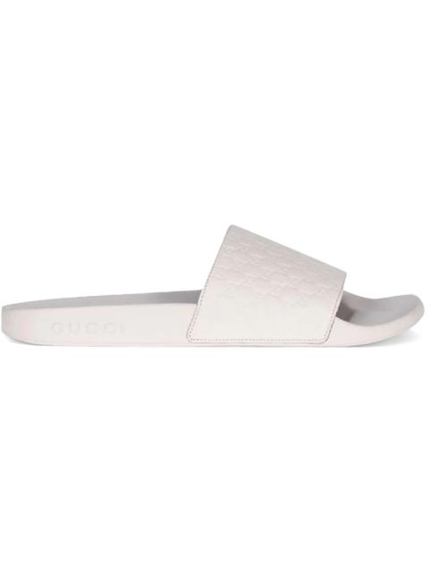 Gucci Microguccissima Slide White (Women's)