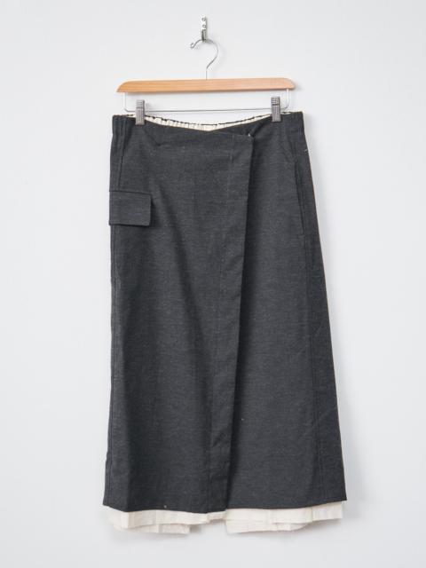 Double Wrap Skirt STW - Slate