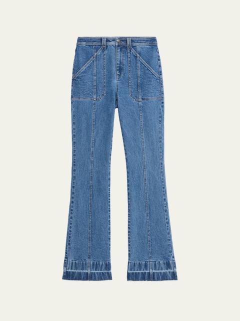 Briella Flare Jeans with Released Hem