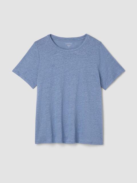 Organic Linen Jersey Crew Neck Tee