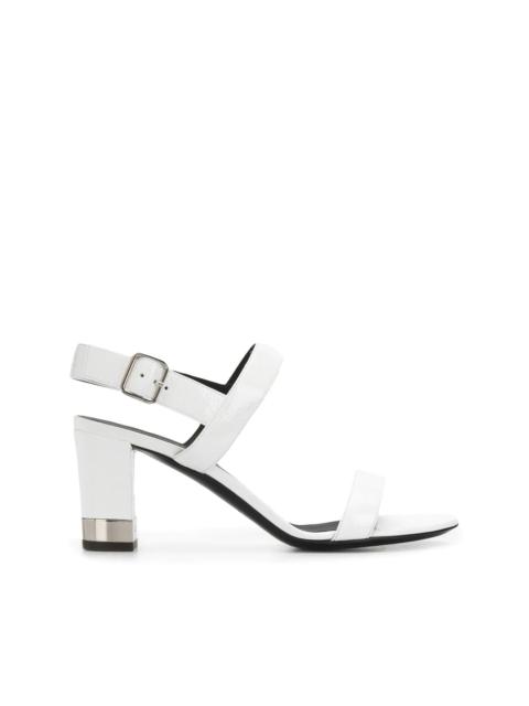 metallic-heel 80mm sandals