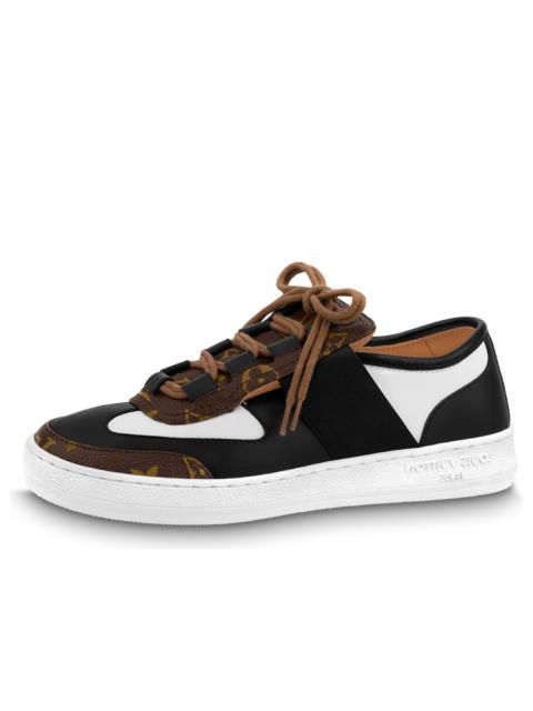 (WMNS) LOUIS VUITTON Lous Sneakers 'Black with Brown Monogram Deco' 1AAW04