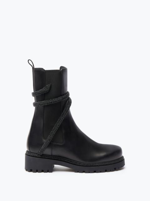 Cleo Crystal Black Bootie 25