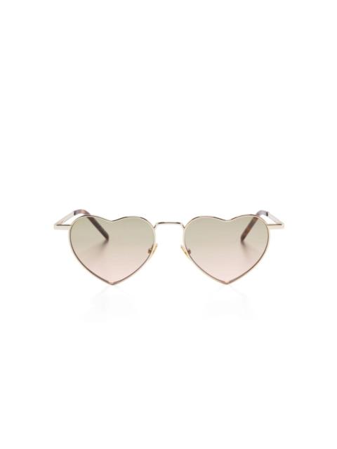 heart-frame sunglasses